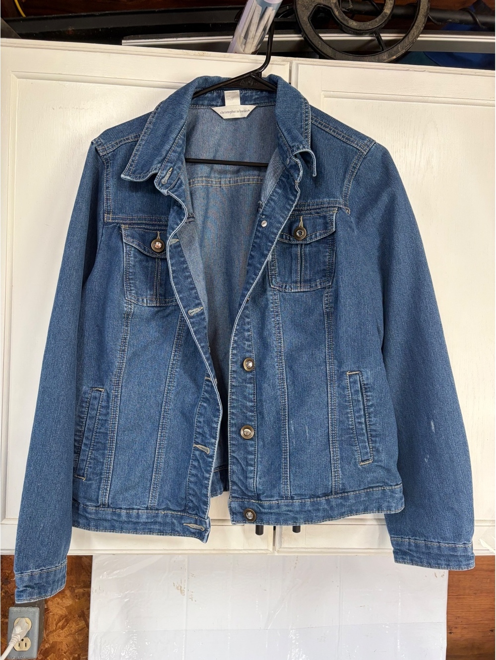 Christopher & Banks Medium Blue Denim Jacket